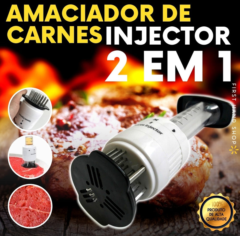 Amaciador de carnes INJECTOR™ 2 EM 1