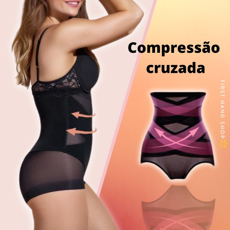 Body shape™ Modelador de Compressão Cruzado