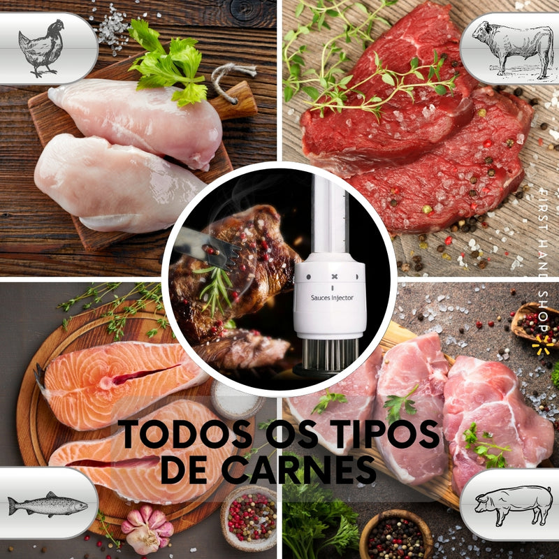 Amaciador de carnes INJECTOR™ 2 EM 1