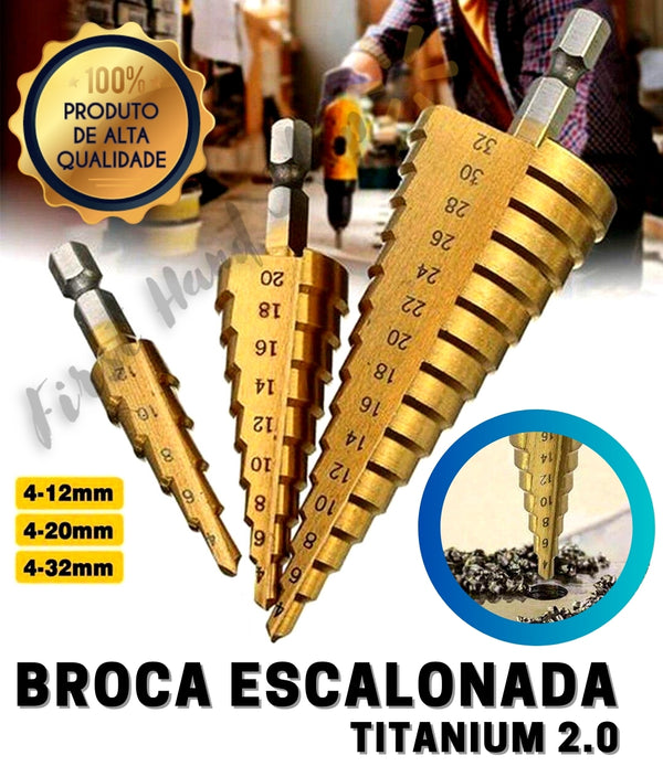 BROCA ESCALONADA TITANIUM 2.0